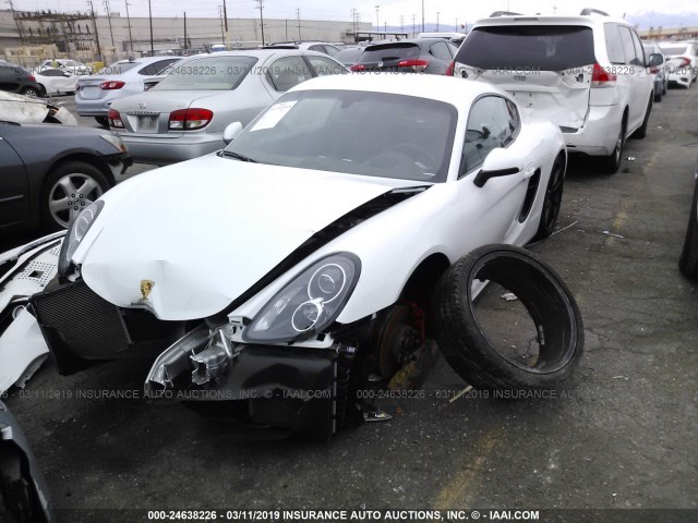 WP0AB2A81FK182870 - 2015 PORSCHE CAYMAN S/GTS WHITE photo 2