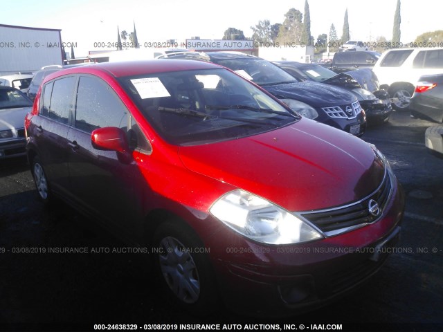 3N1BC1CPXCL374480 - 2012 NISSAN VERSA S/SL RED photo 1
