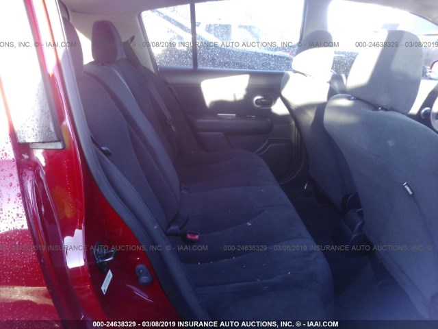 3N1BC1CPXCL374480 - 2012 NISSAN VERSA S/SL RED photo 8