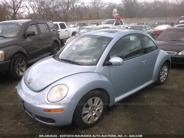 3VWRW31C89M515853 - 2009 VOLKSWAGEN NEW BEETLE S/SE SILVER photo 2