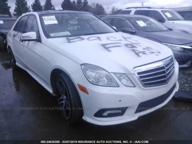 WDDHF7CB6AA033383 - 2010 MERCEDES-BENZ E 550 WHITE photo 1