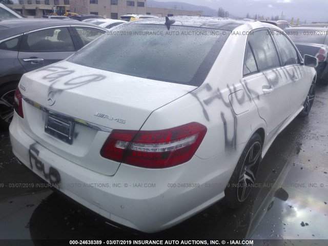 WDDHF7CB6AA033383 - 2010 MERCEDES-BENZ E 550 WHITE photo 4