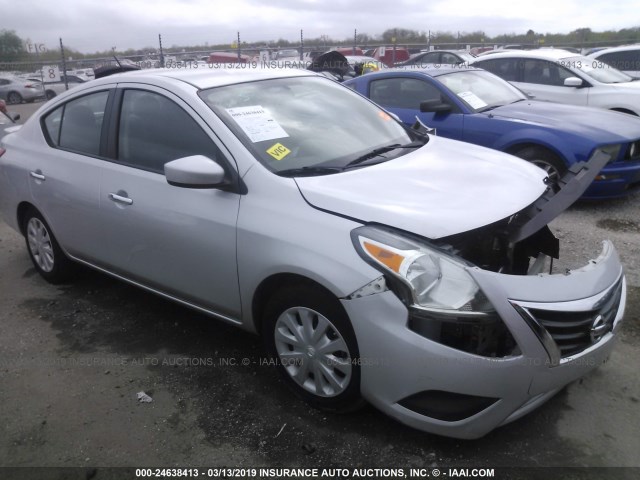 3N1CN7AP2FL951611 - 2015 NISSAN VERSA S/S PLUS/SV/SL SILVER photo 1