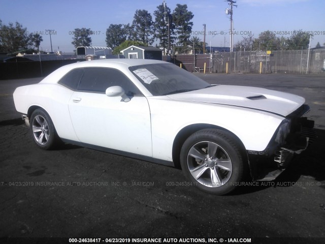 2C3CDZAG2GH107773 - 2016 DODGE CHALLENGER SXT WHITE photo 1