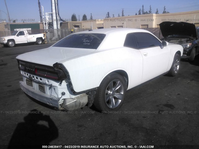 2C3CDZAG2GH107773 - 2016 DODGE CHALLENGER SXT WHITE photo 4