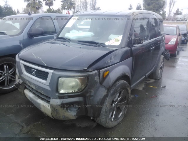 5J6YH18553L010215 - 2003 HONDA ELEMENT EX BLACK photo 2