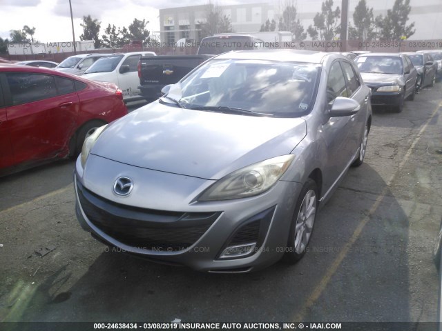 JM1BL1H69A1165216 - 2010 MAZDA 3 S GRAY photo 2