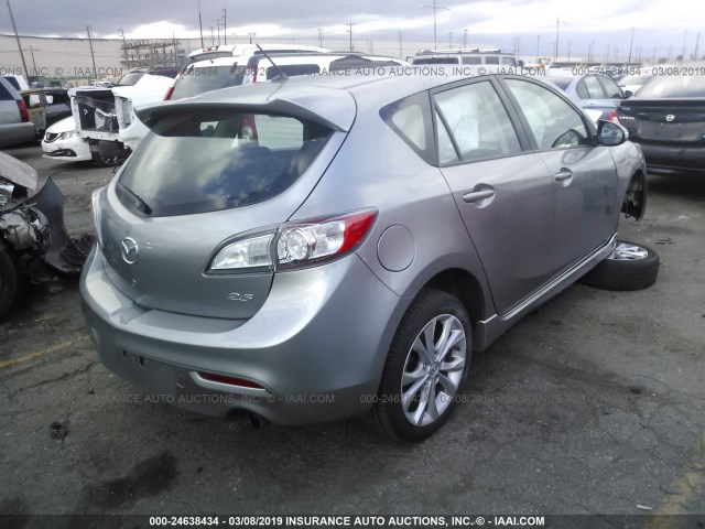 JM1BL1H69A1165216 - 2010 MAZDA 3 S GRAY photo 4