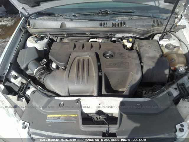 1G1AM58B487205165 - 2008 CHEVROLET COBALT SPORT SILVER photo 10