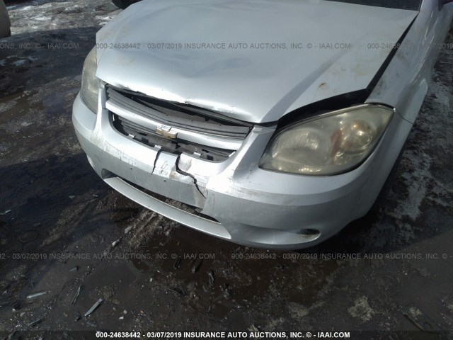 1G1AM58B487205165 - 2008 CHEVROLET COBALT SPORT SILVER photo 6