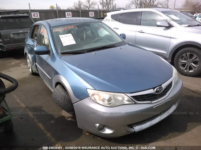 JF1GH63668G835314 - 2008 SUBARU IMPREZA OUTBACK SPORT BLUE photo 1