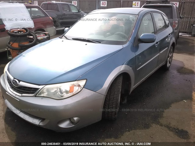 JF1GH63668G835314 - 2008 SUBARU IMPREZA OUTBACK SPORT BLUE photo 2