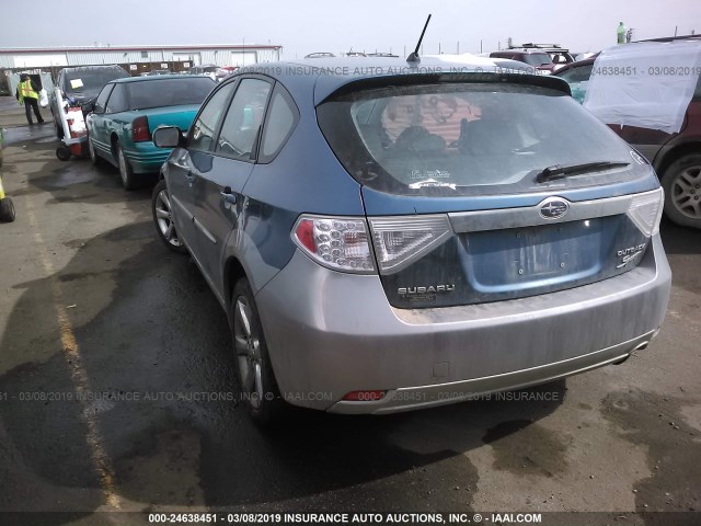 JF1GH63668G835314 - 2008 SUBARU IMPREZA OUTBACK SPORT BLUE photo 3