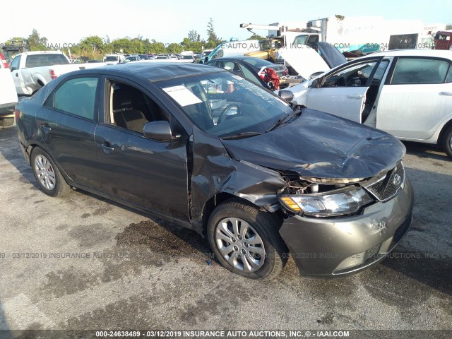 KNAFU4A23D5705449 - 2013 KIA FORTE EX GRAY photo 1