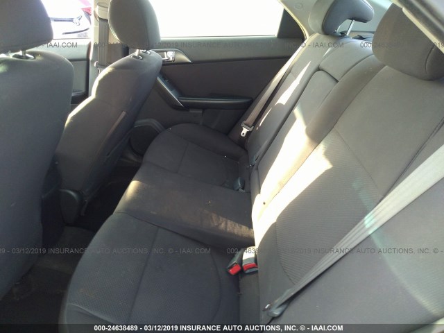 KNAFU4A23D5705449 - 2013 KIA FORTE EX GRAY photo 8