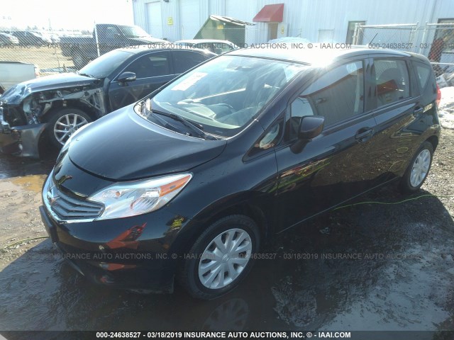 3N1CE2CP4FL352581 - 2015 NISSAN VERSA NOTE S/S PLUS/SV/SL/SR BLACK photo 2