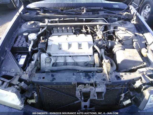 1G6KD54Y9WU744050 - 1998 CADILLAC DEVILLE BLUE photo 10