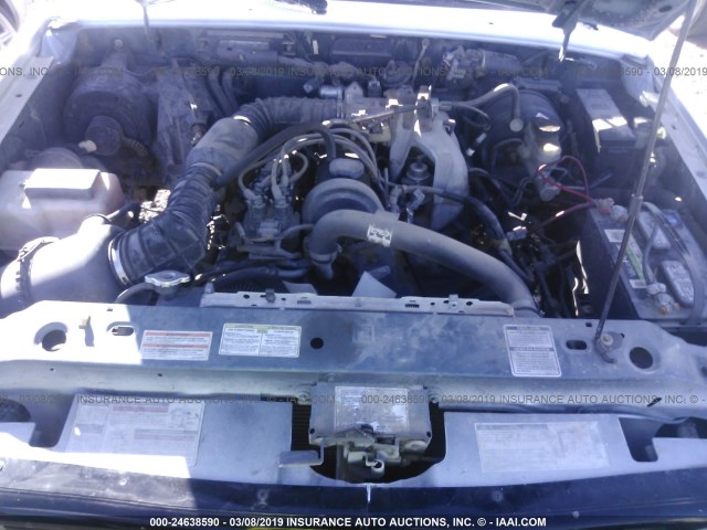 1FTCR10A1TTA32444 - 1996 FORD RANGER WHITE photo 10