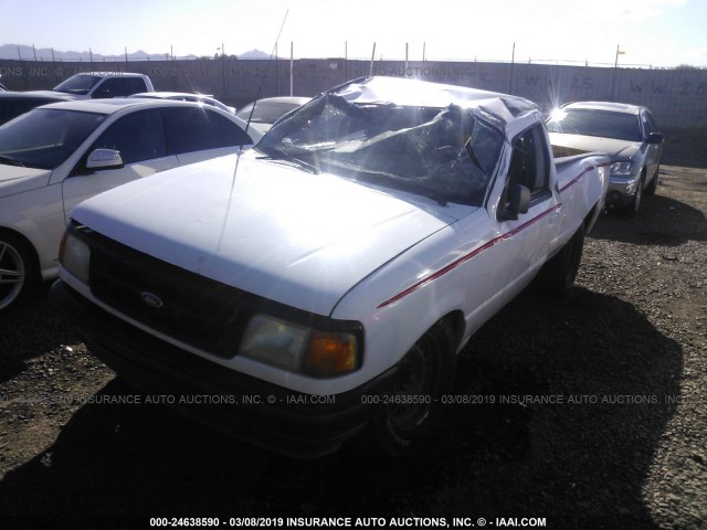 1FTCR10A1TTA32444 - 1996 FORD RANGER WHITE photo 2