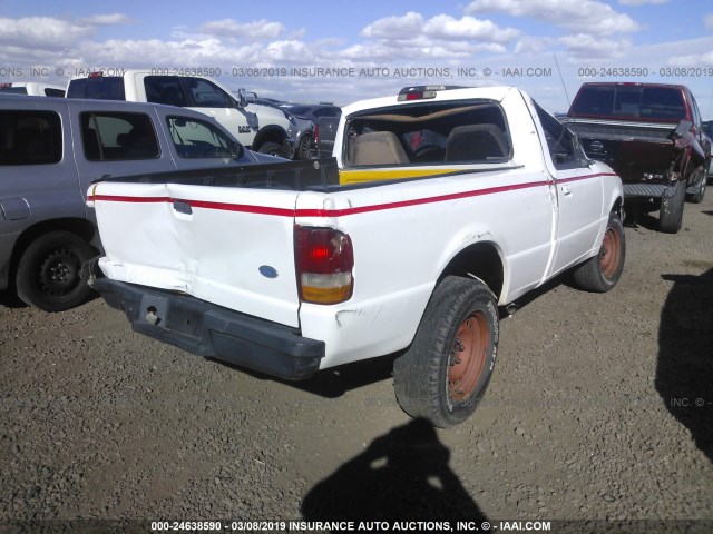 1FTCR10A1TTA32444 - 1996 FORD RANGER WHITE photo 4