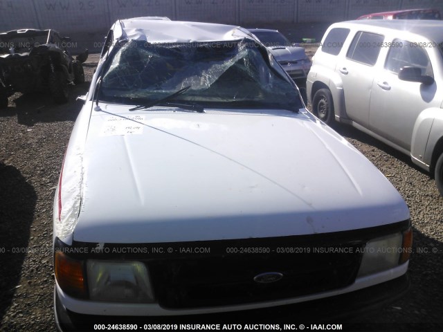 1FTCR10A1TTA32444 - 1996 FORD RANGER WHITE photo 6