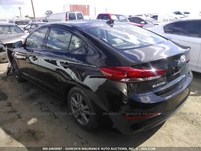 5NPD84LF1HH178189 - 2017 HYUNDAI ELANTRA SE/VALUE/LIMITED BLACK photo 3