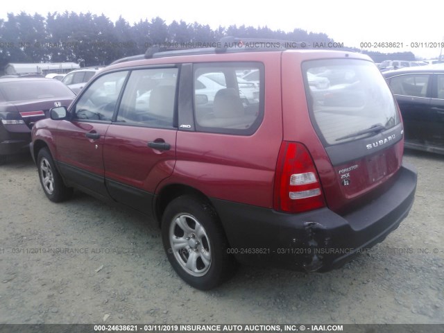 JF1SG63614H703496 - 2004 SUBARU FORESTER 2.5X RED photo 3