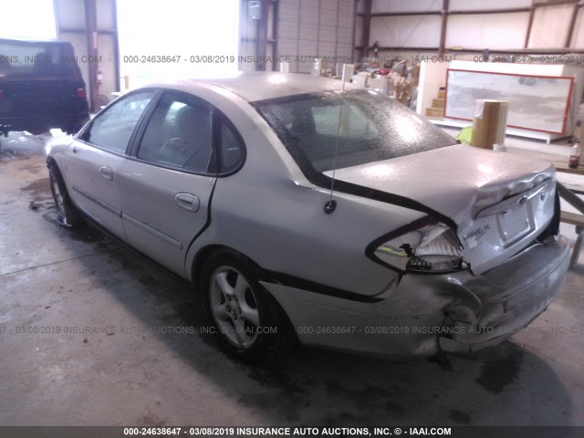 1FAFP55S1YA168187 - 2000 FORD TAURUS SES SILVER photo 3