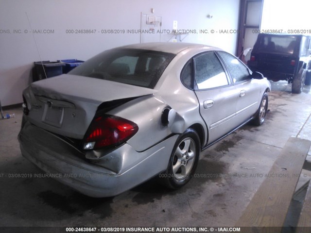 1FAFP55S1YA168187 - 2000 FORD TAURUS SES SILVER photo 4