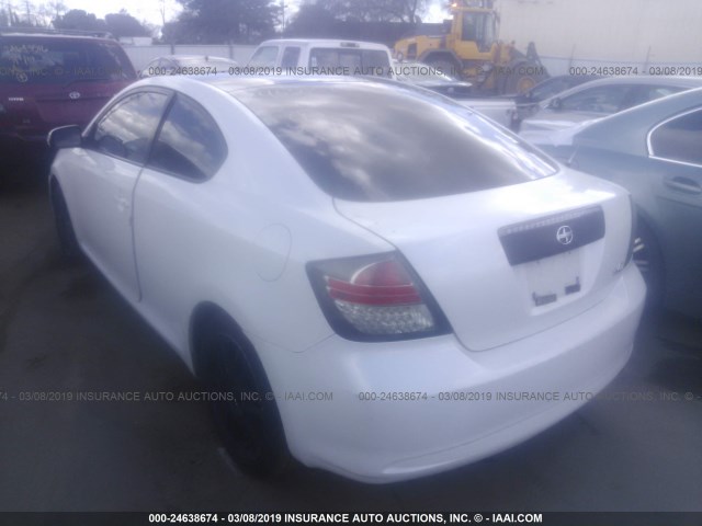 JTKDE177070209463 - 2007 TOYOTA SCION TC თეთრი ფოტო 3