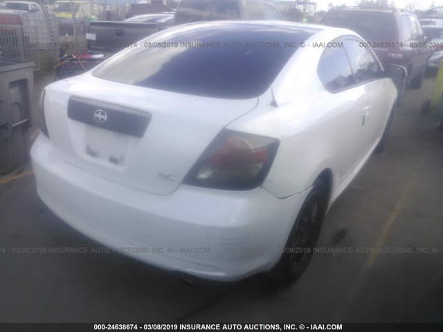 JTKDE177070209463 - 2007 TOYOTA SCION TC თეთრი ფოტო 4