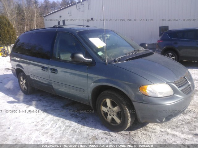 2D4GP44L45R438865 - 2005 DODGE GRAND CARAVAN SXT BLUE photo 1