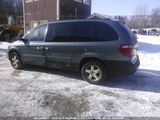 2D4GP44L45R438865 - 2005 DODGE GRAND CARAVAN SXT BLUE photo 3