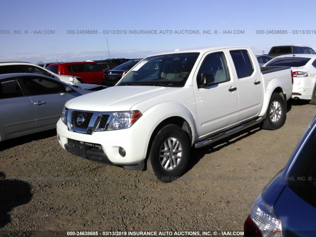 1N6AD0ER0GN780110 - 2016 NISSAN FRONTIER S/SV/SL/PRO-4X WHITE photo 2