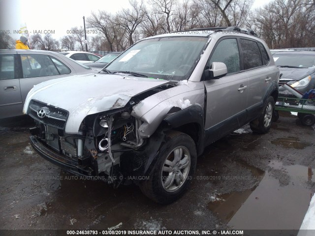 KM8JN12D36U329798 - 2006 HYUNDAI TUCSON GLS/LIMITED ვერცხლისფერი ფოტო 2