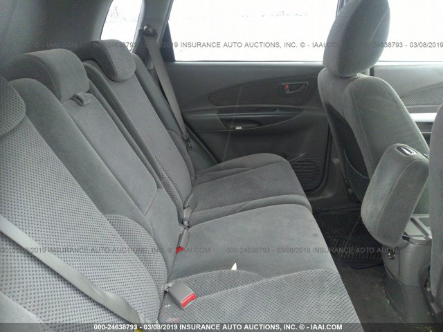 KM8JN12D36U329798 - 2006 HYUNDAI TUCSON GLS/LIMITED SILVER photo 8