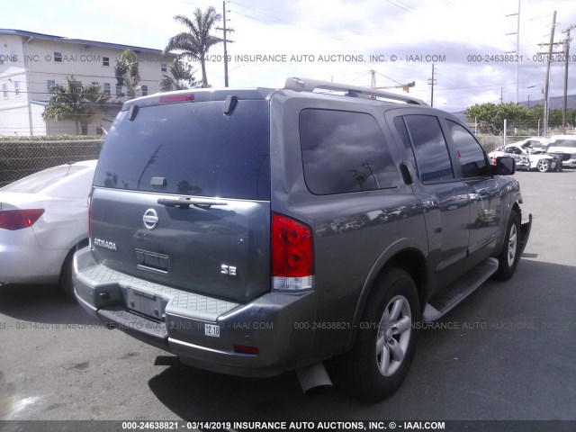 5N1AA0NDXAN617113 - 2010 NISSAN ARMADA SE/TITANIUM/PLATINUM GRAY photo 4