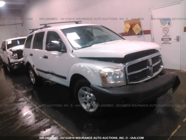 1D4HB38N25F594208 - 2005 DODGE DURANGO ST WHITE photo 1