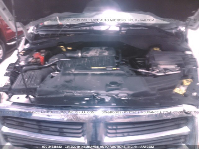 1D4HB38N25F594208 - 2005 DODGE DURANGO ST WHITE photo 10