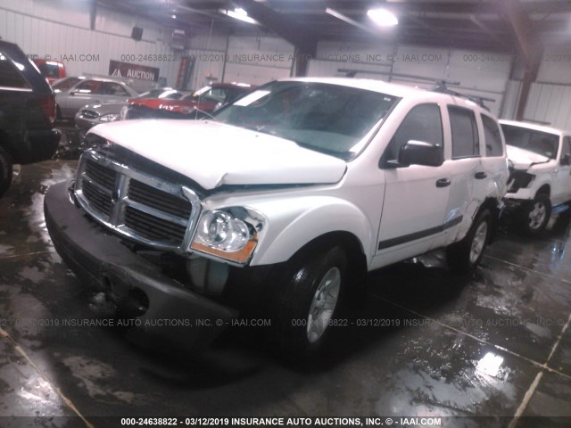 1D4HB38N25F594208 - 2005 DODGE DURANGO ST WHITE photo 2