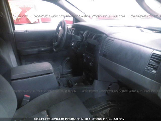 1D4HB38N25F594208 - 2005 DODGE DURANGO ST WHITE photo 5