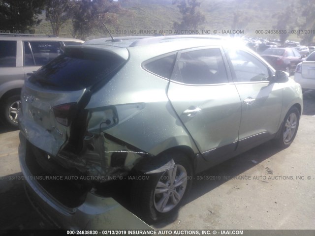 KM8JU3AC0DU575535 - 2013 HYUNDAI TUCSON GLS/LIMITED მწვანე ფოტო 4