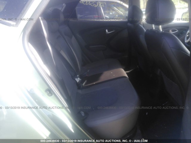 KM8JU3AC0DU575535 - 2013 HYUNDAI TUCSON GLS/LIMITED მწვანე ფოტო 8