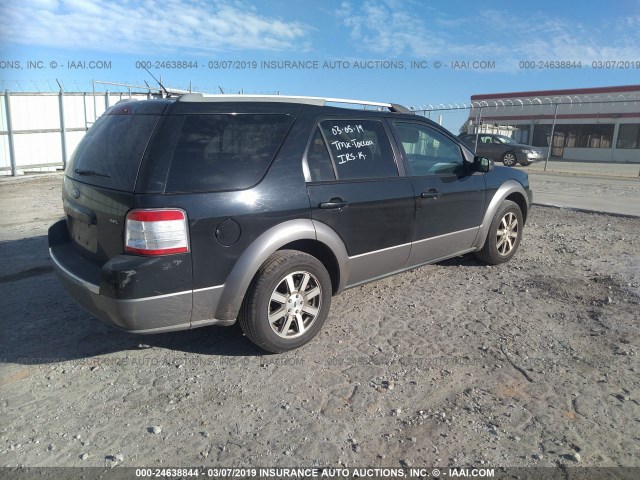 1FMDK02W58GA41672 - 2008 FORD TAURUS X SEL BLACK photo 4