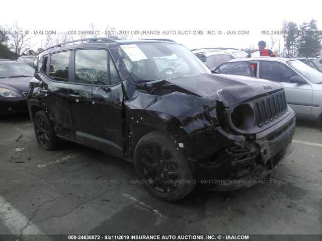 ZACCJABB0JPH76459 - 2018 JEEP RENEGADE LATITUDE BLACK photo 1