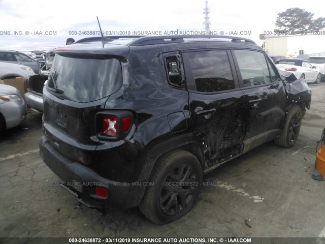 ZACCJABB0JPH76459 - 2018 JEEP RENEGADE LATITUDE BLACK photo 4