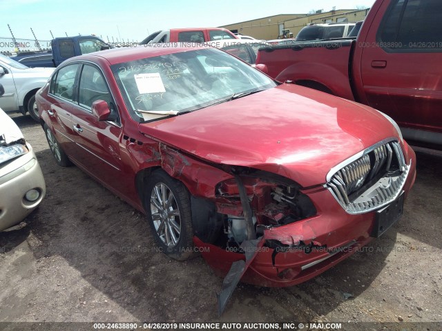 1G4HJ5EM7BU112181 - 2011 BUICK LUCERNE CXL RED photo 1