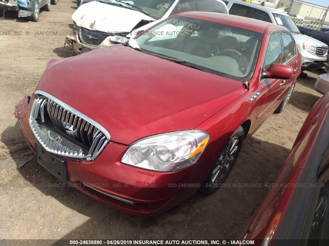 1G4HJ5EM7BU112181 - 2011 BUICK LUCERNE CXL RED photo 2