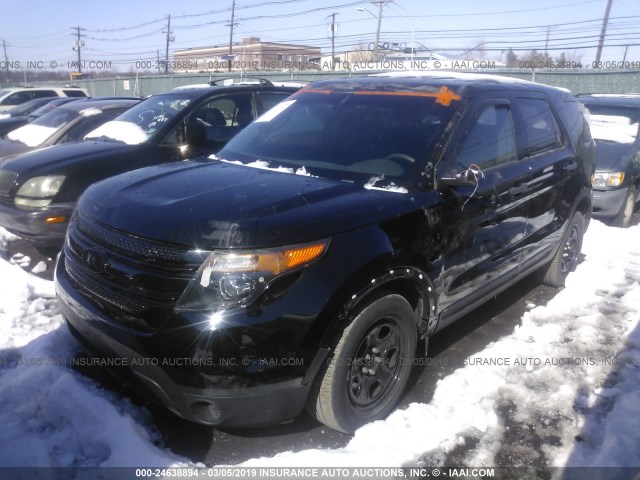 1FM5K8AR1FGC66540 - 2015 FORD EXPLORER POLICE INTERCEPTOR BLACK photo 2