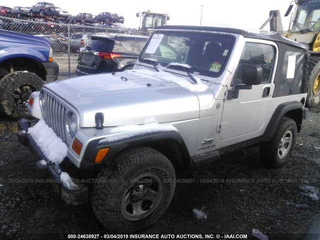 1J4FA29154P795861 - 2004 JEEP WRANGLER / TJ SE SILVER photo 2